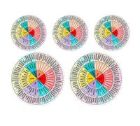 Adesivo ruota dei sentimenti, tabelle dei colori mentali,Decorazioni colorate per uffici | Grafici e poster educativi Grafico a torta delle emozioni per costruire consapevolezza emotiva per l'assisten