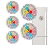 Adesivo ruota dei sentimenti, tabelle dei colori mentali | Decorazioni colorate per uffici,Grafici e poster educativi Grafico a torta delle emozioni per costruire consapevolezza emotiva per l'assisten
