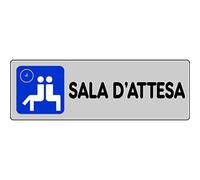 ARIETE GROUP - Cartello adesivo cm 15x5 Sala d'attesa