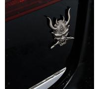 Adesivo Samurai giapponese 3D Metal Ghost Fangs Warrior per Car Styling