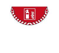 Adesivo segnalatore Take Care - da terra - "estintore" - 70 x 35 cm - CEP