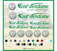 Adesivo set loghi “Font Vendome” per camper caravan roulotte e barche