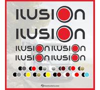 Adesivo set loghi “Ilusion Logo” per camper caravan roulotte e barche