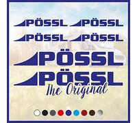 Adesivo set loghi “Possl Logo” per camper caravan roulotte e barche - Kamiustore