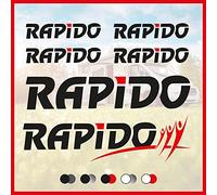 Adesivo set loghi “Rapido Logo” per camper caravan roulotte e barche