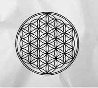 Adesivo silhouette fiore della vita (313)