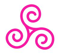 Adesivo Simbolo Celtico Triscele 30-55cm - Vinile Prespaziato Camper Van Parete