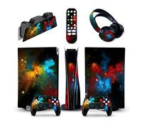Adesivo Skin 05152 Per PS5 Console Disc Edition & Digital Sticker Vinyl Decal Cover Per Ps5 Controller & Charging Station & Headset & Media Remote Decalcomania Per Cover(Digital Edition)