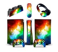 Adesivo Skin 05849 Per PS5 Console Disc Edition & Digital Edition Sticker Vinyl Decal Cover Per Ps5 Controller & Charging Station & Headset & Media Remote Decalcomania Per Cover(Digital Edition)