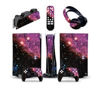 Adesivo Skin 06634 Per PS5 Console Disc Edition & Digital Sticker Vinyl Decal Cover Per Ps5 Controller & Charging Station & Headset & Media Remote Decalcomania Per Cover(Disc Version)