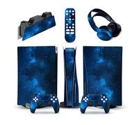 Adesivo Skin 21132 Per PS5 Console Disc Edition & Digital Edition Sticker Vinyl Decal Cover Per Ps5 Controller & Charging Station & Headset & Media Remote Decalcomania Per Cover(Disc Version)