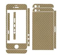 Adesivo, skin 3D finitura in carbonio, per Apple iPhone 5 e 5S oro