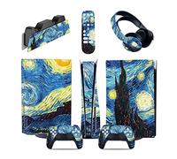 Adesivo Skin 47042 Per PS5 Console Disc Edition & Digital Edition Sticker Vinyl Decal Cover Per Ps5 Controller & Charging Station & Headset & Media Remote Decalcomania Per Cover(Disc Version)