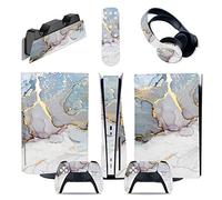 Adesivo Skin Per PS5 Console Disc Edition & Digital Edition Sticker Vinyl Decal Cover Per Ps5 Controller & Charging Station & Headset & Media Remote 33133 Decalcomania Per Cover(Digital Edition)