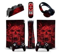 Adesivo Skin Per PS5 Console Disc Edition & Digital Sticker Vinyl Decal Cover Per Ps5 Controller & Charging Station & Headset & Media Remote 75357 Decalcomania Per Cover(Disc Version)