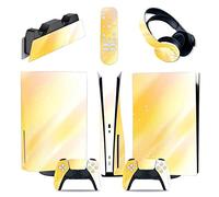 Adesivo Skin Per PS5 Console Disc Edition & Digital Sticker Vinyl Decal Cover Per Ps5 Controller & Charging Station & Headset & Media Remote 12386 Decalcomania Per Cover(Disc Version)