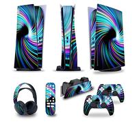 Adesivo Skin Per PS5 Console Disc Edition & Digital Sticker Vinyl Decal Cover Per Ps5 Controller & Charging Station & Headset & Media Remote 73911 Decalcomania Per Cover(Digital Edition)