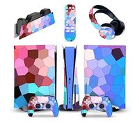 Adesivo Skin Per PS5 Console Disc Edition & Digital Sticker Vinyl Decal Cover Per Ps5 Controller & Charging Station & Headset & Media Remote 70245 Decalcomania Per Cover(Digital Edition)