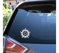 Adesivo solare per auto, laptop, moto, skateboard, taccuino (10 x 10 cm, 2 pezzi)