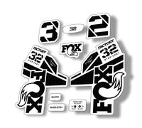Adesivo sospensione decalcomanie forcella fabbrica Fox 32 Step Cast 2021 nero