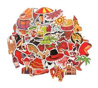 Adesivo Spagna adesivi per valigie adesivi bambini stickers bambini sticker aesthetic adesivo divertenti cute valigia bici pc bandiera Spagna