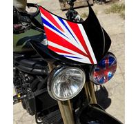 Adesivo Speed Triple cupolino + faro bandiera Inghilterra trasparente
