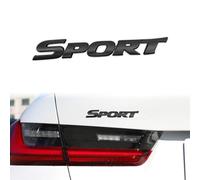 Adesivo sportivo 3D, in metallo, personalizzabile, emblema sportivo, accessorio decorativo per parafango laterale posteriore, accessori decorativi (nero)