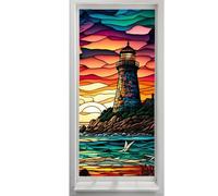 Adesivo statico per - Pellicola adesiva colorata rimovibile | Foglio decorativo in colorato privacy, tinta per finestre anti-UV per la casa, design semplice, senza colla, riutilizzabile