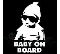 Adesivo sticker Baby on Board bambino bimbo a bordo decalcomania auto tuning WT
