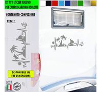Adesivo sticker camper AMORE MARE VACANZA INFRADITO PASSIONE BARCA cod.2435