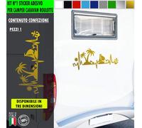 Adesivo sticker camper AMORE MARE VACANZA INFRADITO PASSIONE BARCA cod.2435