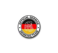Adesivo/Sticker Drinking Team Beer birra Boccale Bandiera ufficiale German 5 x 7 cm A898