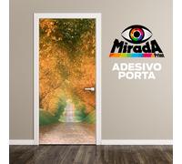 ADESIVO STICKER PER PORTA BOSCO FOGLIE AUTUNNO NATURA BENESSERE NEW TOP QUALITY