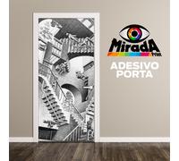 ADESIVO STICKER PER PORTA M.C. ESCHER SCALE QUADRO ARTE ARREDAMENTO TOP QUALITY