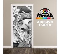 ADESIVO STICKER PER PORTA M.C. ESCHER SCALE QUADRO ARTE ARREDAMENTO TOP QUALITY