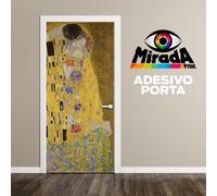 ADESIVO STICKER PORTA IL BACIO THE KISS KLIMT DONNA ARTE ARREDAMENTO DESIGN