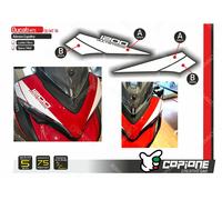 Adesivo Stickers compatibile DUCATI Multistrada 1200 cupolino MT14