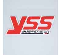 Adesivo stickers YSS Suspension rosso bianco nero per moto