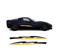 Adesivo strisce laterali doppio flash per auto Chevrolet Corvette 2008.