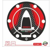 Adesivo tappo benzina resinato 3D compatibile DUCATI MULTISTRADA 950 950s DMT 6