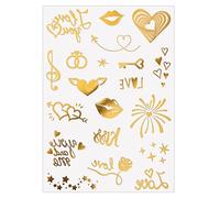 Adesivo temporaneo per labbra a cuore, impermeabile, design delicato sulla pelle, per discoteche, feste in piscina, occasioni romantiche, temporaneo impermeabile