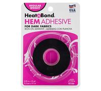 Adesivo termoadesivo HeatnBond Hem, peso normale, nero