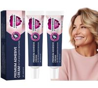 Adesivo Termoplastico per Protesi,2pcs 40g Crema Adesiva per Protesi,Cuscinetto Adesivo per Protesi,Adesivo per Protesi Dentale,Adesivo Termoplastico Per Protesi Dentali Stringe Protesi