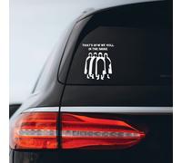 Adesivo ""That's How We Roll in The Shire"" per auto, portatile, 5"" x 6"" (bianco)