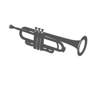 Adesivo tromba strumenti musicali adesivi in 15 cm 20 cm o 25 cm (249/2)