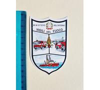 ADESIVO VIGILI DEL FUOCO MINISTERO DELL'INTERNO STICKER 80s VINTAGE ORIGINAL