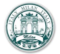 Adesivo vinilico Milano Italia, 2 x 10 cm