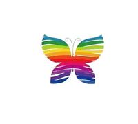 Adesivo viso arcobaleno Impermeabile tatuaggio temporaneo Farfalla colorata Amore Sole Body Art Braccio Tatuaggi finti Donna Uomo
