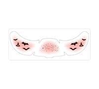Adesivo Viso Halloween Autoadesivi Gotici Temporanei per Feste | Adesivi divertenti per occhi e eyeliner per Compleanno, Carnevale, Vacanze, Maschere, Cosplay, Ballo di Fine Anno, Festa di