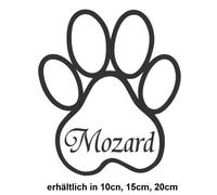 Adesivo zampe con nome a scelta adesivo auto zampe di cane zampe di gatto 180/2